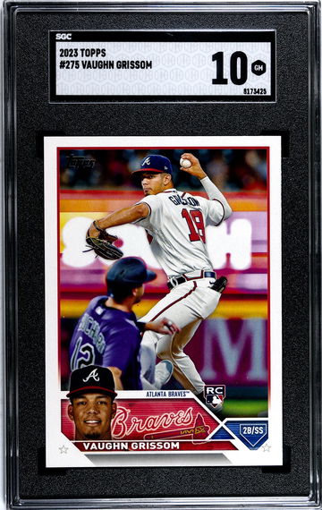 2023 Topps #275 Vaughn Grissom Atlanta Braves Rookie RC SGC 10