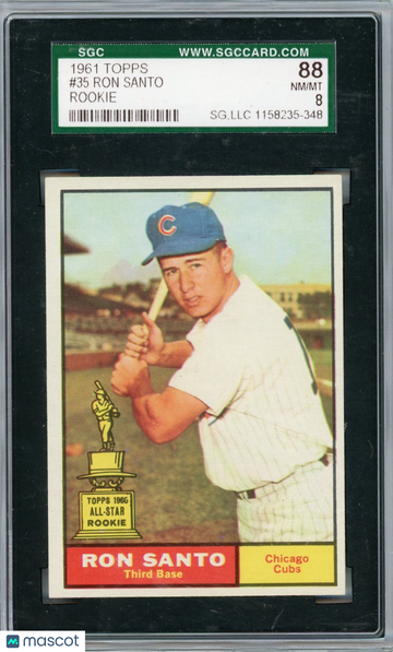 1961 Topps Ron Santo #35 SGC 8
