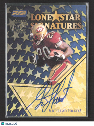 1999 Topps Stadium Club Lone Star Signatures Garrison Hearst #LS9