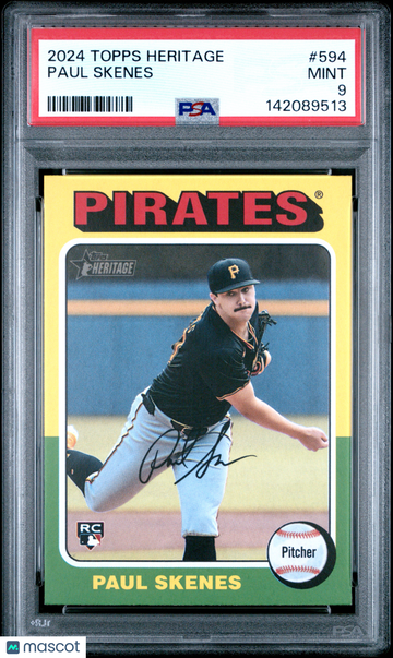 2024 Topps Heritage Paul Skenes #594 PSA 9