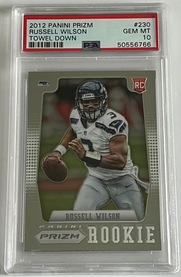 2012 Russell Wilson Rookie Panini Prizm PSA 10