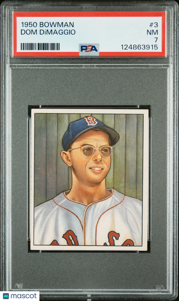 1950 Bowman Dom Dimaggio #3 PSA 7