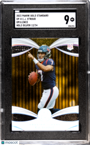 2023 Panini Gold Standard CJ Stroud #OP-8 Opulence Holo Silver 24 SGC 9