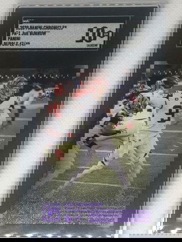 Joe Burrow 2020 Panini Chronicles Rookie Purple /49 SP #PA-1 Bengals SGC 10 GMT