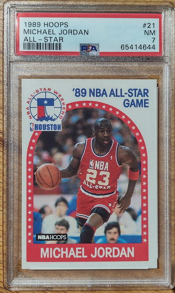 1989-90 Hoops Michael Jordan All-Star PSA 7