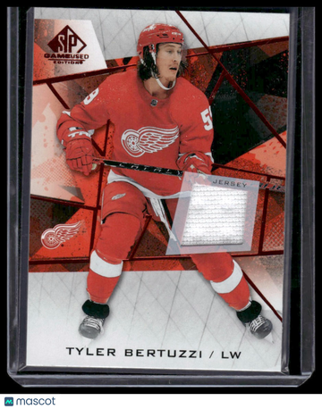 2021-22 SP Game Used Tyler Bertuzzi #86 Red Jersey MEM