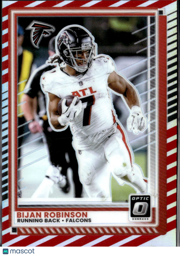 Bijan Robinson 2025 Panini Donruss Optic Prizm Atlanta Falcons
