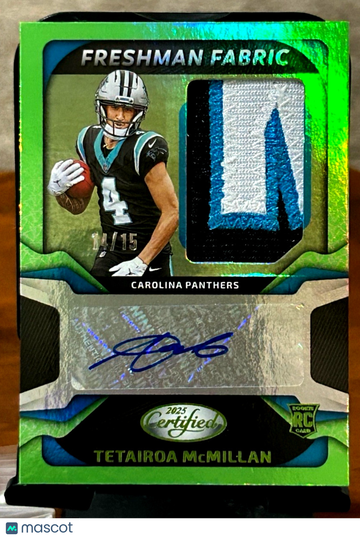 2025 Certified Tetairoa McMillan Patch Rookie Panini Authentic
