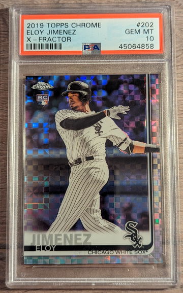 2019 Topps Chrome Eloy Jimenez X-Fractor #202 PSA 10 RC Rookie
