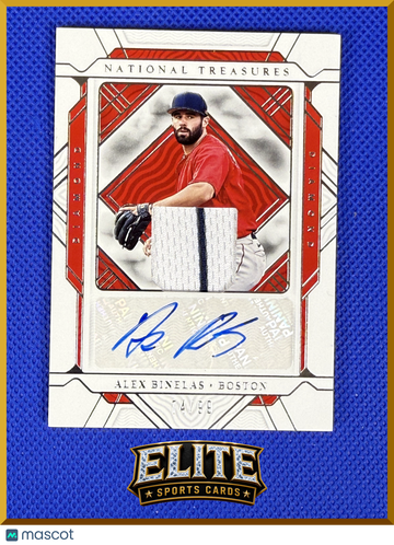 2022 Panini National Treasures Baseball Alex Binelas #DA-AB Authentic Autograph Patch Memorabilia