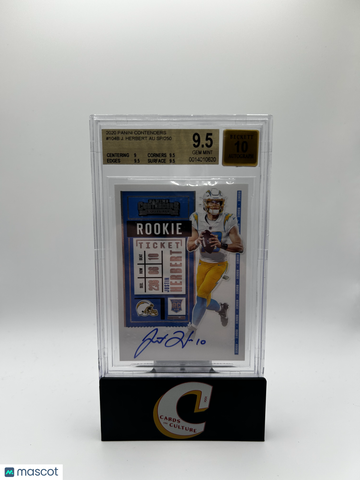 2020 Panini Contenders Justin Herbert SP #104B /250 BGS 9.5 Auto 10