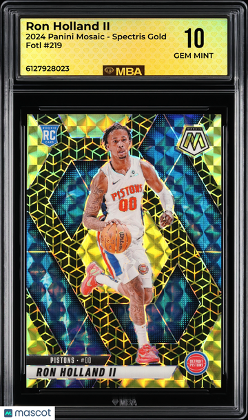 2024 Panini Mosaic Ron Holland II #219 Spectris Gold Fotl MBA 10