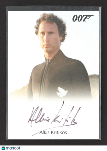 1962 Rittenhouse James Bond 007 Archives Alkis Kritikos Autograph Limited Edition