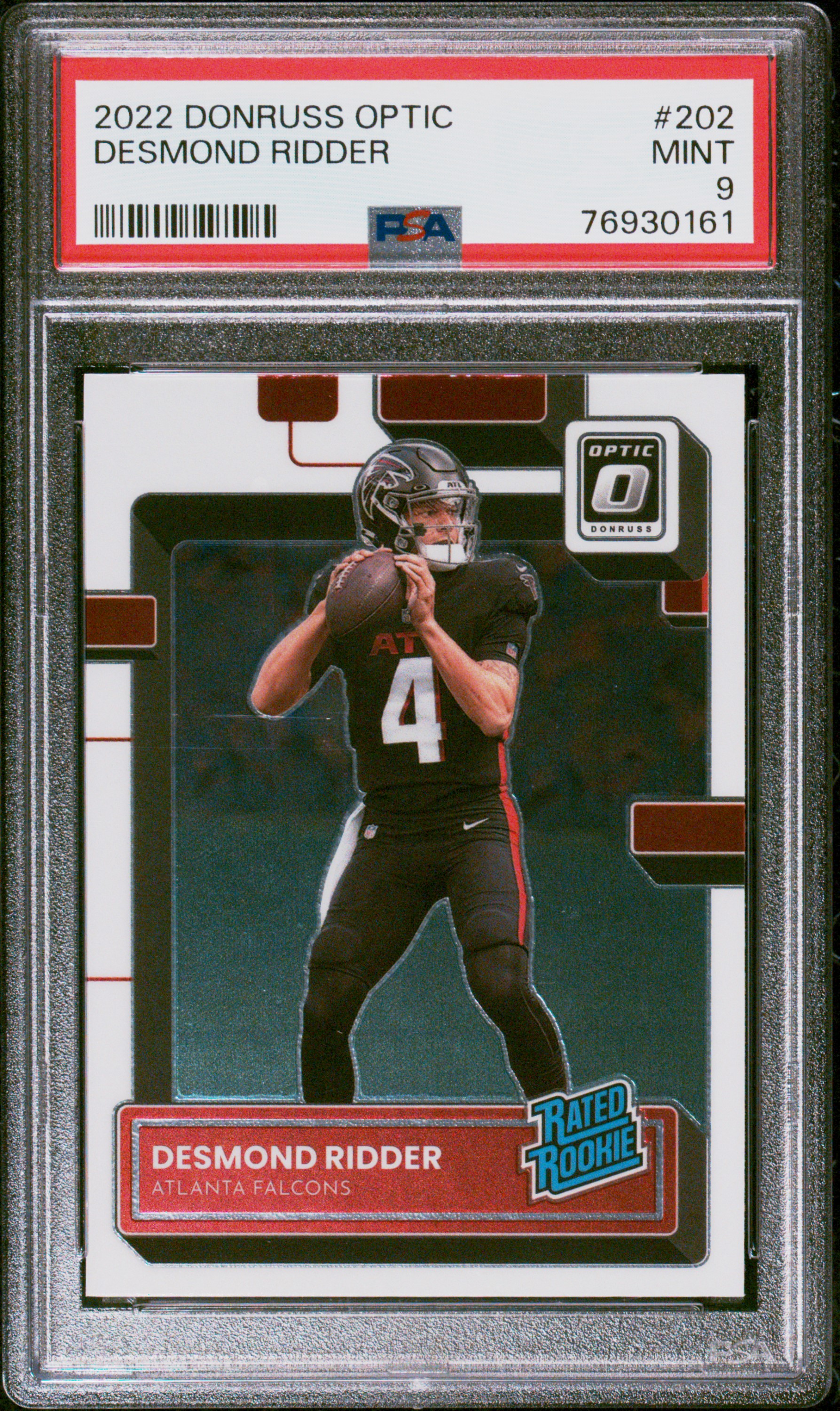 2022 Panini Donruss Optic  Desmond Ridder #202  PSA 9