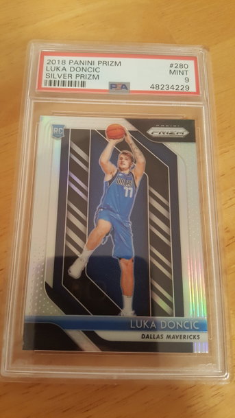 Luka Doncic Silver Prizm RC PSA 9