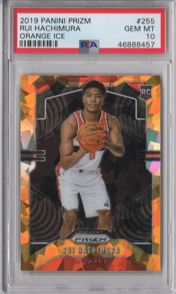 2019 Prizm Rui Hachimura Orange Ice PSA 10