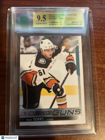 2018-19 Upper Deck Troy Terry Rookie MNT 9.5