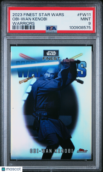 2023 Topps Finest Star Wars Finest Warriors Obi-Wan Kenobi #FW11 PSA 9