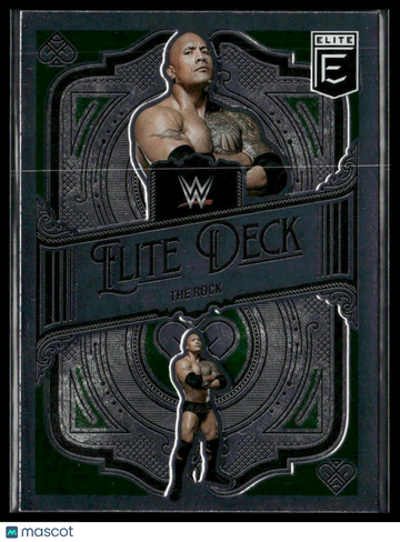 2023 Donruss Elite WWE The Rock #13 Elite Deck Green