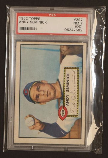 1952 Topps Andy Seminick #297 PSA 7