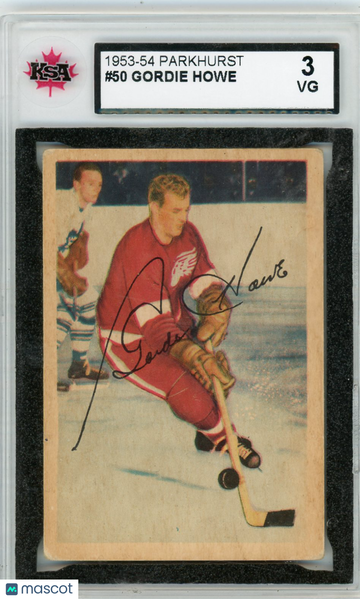 1953-54 Parkhurst Gordie Howe #50 KSA 3