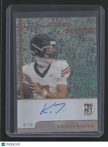 2024 PRO SET PURE KAIDON SALTER #SD-KS1 4/10 AUTO SHEER DELIGHT SN