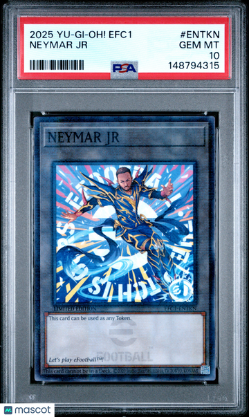 2025 Yu-Gi-Oh! Efc1-Efootball Collaboration Cards Neymar JR PSA 10 #ENTKN
