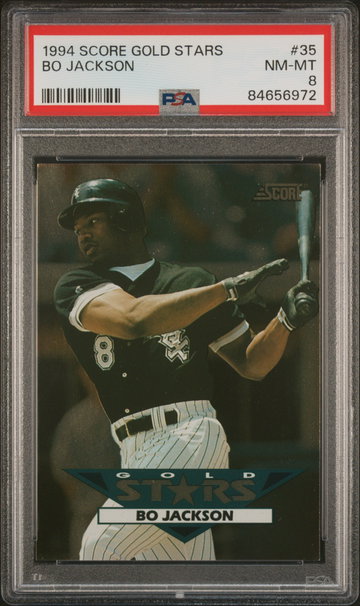 1994 Score Gold Stars Bo Jackson #35 PSA 8