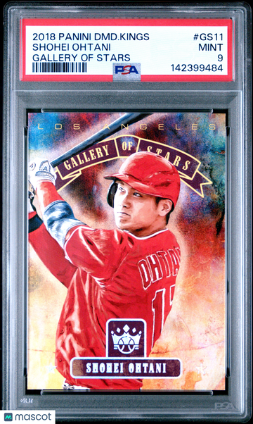 2018 Panini Diamond Kings Gallery of Stars Shohei Ohtani GS11 PSA 9 Baseball Trading Card