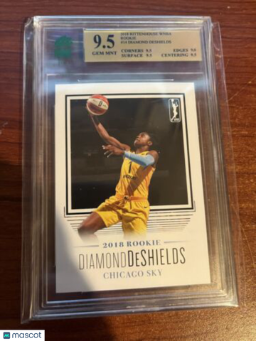 2018 Rittenhouse WNBA Diamond DeShields #14 Rookie Mnt 9.5