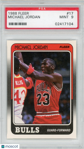 1988 Fleer Michael Jordan #17 PSA 9