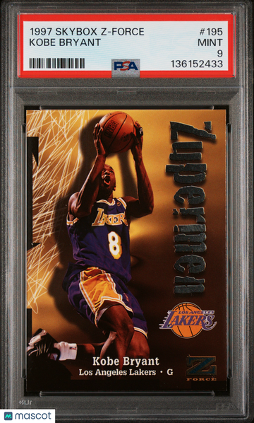 1997 Skybox Z-Force Kobe Bryant #195 PSA 9