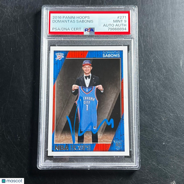 2016 Panini Hoops Domantas Sabonis #271 PSA 9 Auto A
