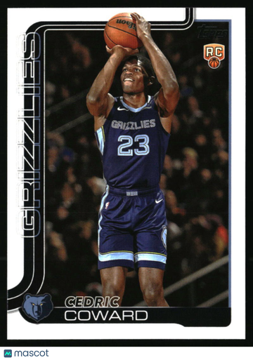 2025-26 Topps Cedric Coward #211 RC Memphis Grizzlies