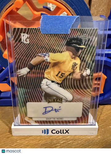 2023 Leaf Metal Perfect Game Marble Dante Nori #MA-DN1 Metal Auto Marble Platinum SN AU