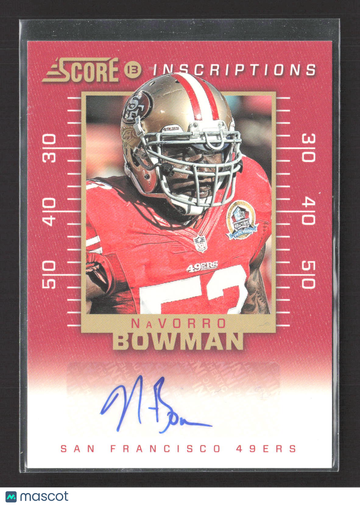2013 Score Inscriptions NaVorro Bowman #IN-NB