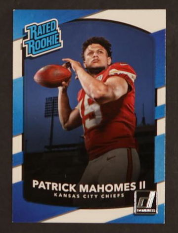 2017 Panini Donruss Rated Rookie Patrick Mahomes II #327 RC
