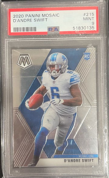 2020 Panini Mosaic D'Andre Swift PSA 9