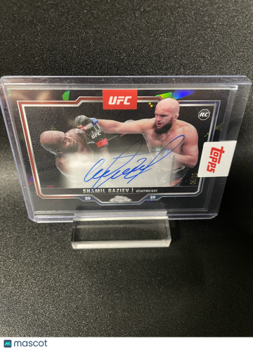 2025 Topps Chrome UFC Shamil Gaziev #CRA-SG Black Cracked Ice /10 RC Topps