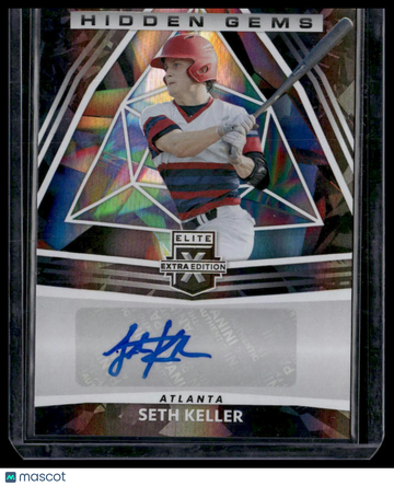 2022 Panini Elite Extra Edition Seth Keller #HG-SK Hidden Gems Signatures Black AU