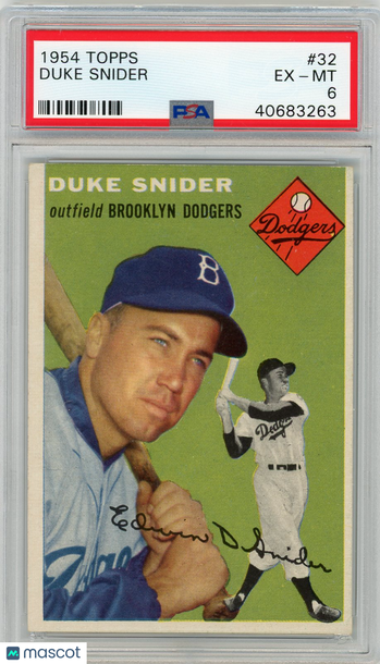 1954 Topps Duke Snider #32 PSA 6