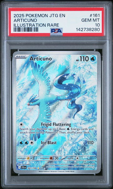 2025 Pokemon Scarlet and Violet Journey Together Illustration Rare Articuno #161 PSA 10