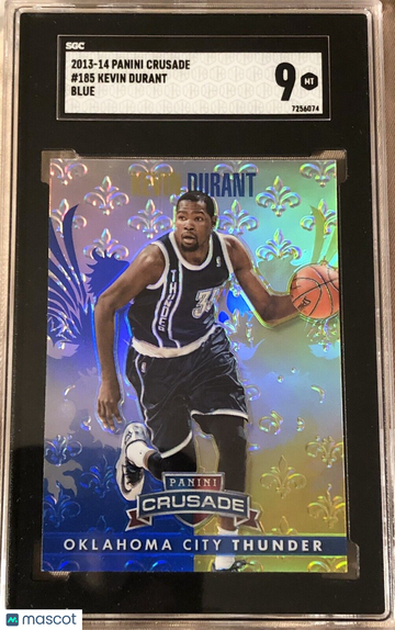 Kevin Durant 2013 Panini Crusade Blue Parallel #185 SGC 9 Mint OKC Thunder 🏀