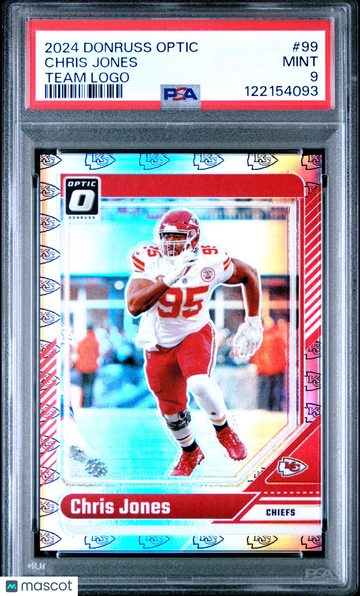 2024 Panini Donruss Optic Chris Jones #99 Team Logo PSA 9