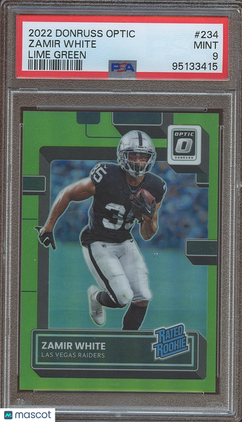 2022 Panini Donruss Optic Zamir White #234 Optic Rookie PSA 9