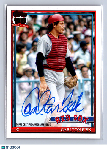 2026 Topps Series 1 1991 Carlton Fisk Auto #91A-CF