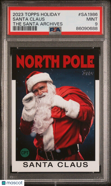 2023 Topps Holiday SANTA CLAUS The Santa Archives #SA-1986 Case Hit PSA 9 MINT