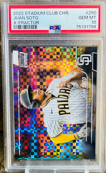 Juan Soto XFractor PSA 10 Stadium Club Chrome Refractor 1st Padres 