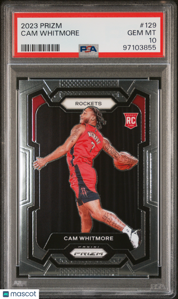 2023 Panini Prizm Cam Whitmore #129 PSA 10