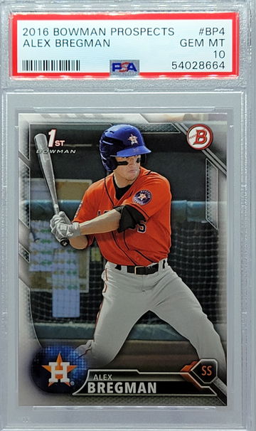 2016 BOWMAN PROSPECTS #BP4 ALEX BREGMAN PSA 10
